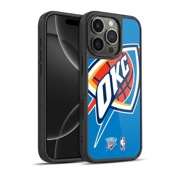 NBA Oklahoma City Thunder Logo Oversized Gel Armour Case For Apple iPhone 16 Pro
