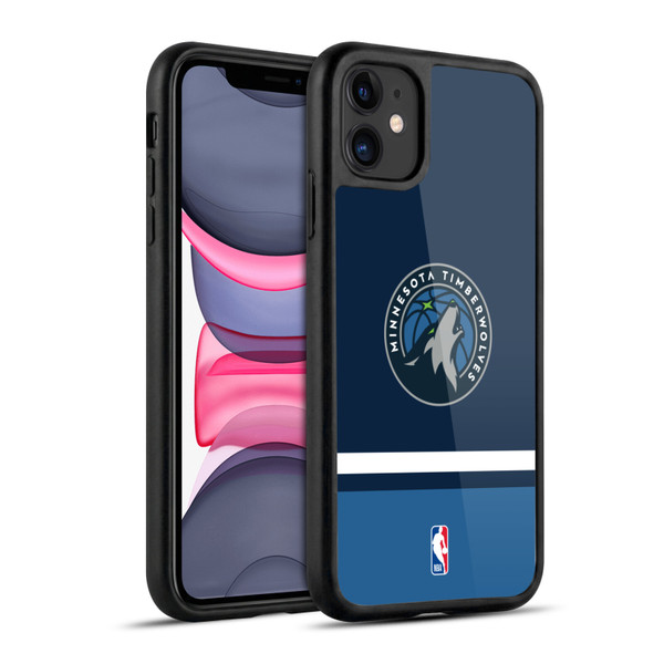 NBA Minnesota Timberwolves Logo Navy Design Gel Armour Case For Apple iPhone 11