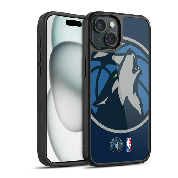 NBA Minnesota Timberwolves Logo Oversized Gel Armour Case For Apple iPhone 15
