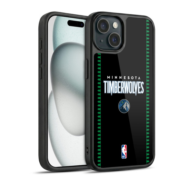 NBA Minnesota Timberwolves Logo Retro Design Gel Armour Case For Apple iPhone 15