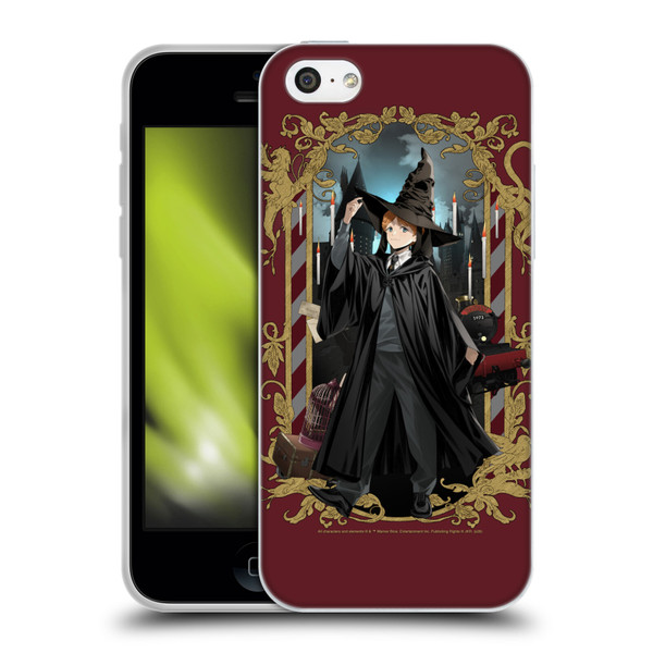 Harry Potter 25th Anniversary Anime Ron Weasley Soft Gel Case for Apple iPhone 5c