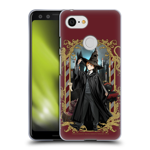 Harry Potter 25th Anniversary Anime Ron Weasley Soft Gel Case for Google Pixel 3