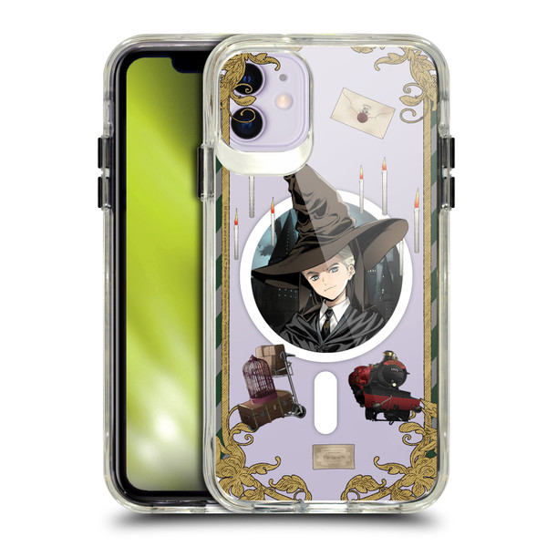 Harry Potter 25th Anniversary Anime Draco Malfoy SHOCKPROOF BUMPER CASE COMPATIBLE WITH Apple iPhone 11 & MAGSAFE