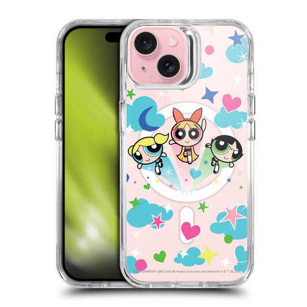 The Powerpuff Girls Character Icons Group SHOCKPROOF BUMPER CASE COMPATIBLE WITH Apple iPhone 15 & MAGSAFE