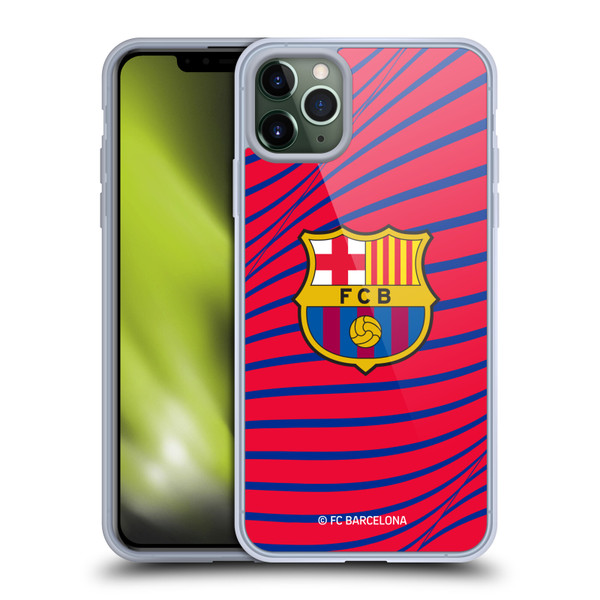 FC Barcelona Graphics Texture Soft Gel Case for Apple iPhone 11 Pro Max & MagSafe