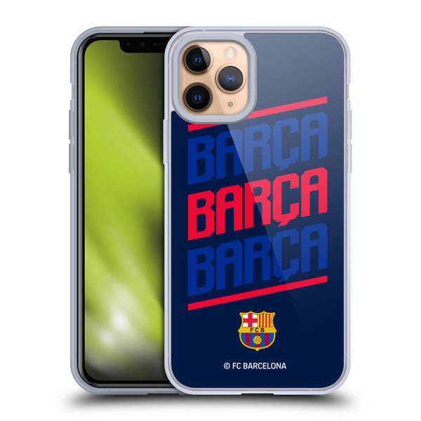 FC Barcelona Graphics Barca Type Soft Gel Case for Apple iPhone 11 Pro & MagSafe
