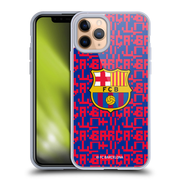 FC Barcelona Graphics Pattern Soft Gel Case for Apple iPhone 11 Pro & MagSafe