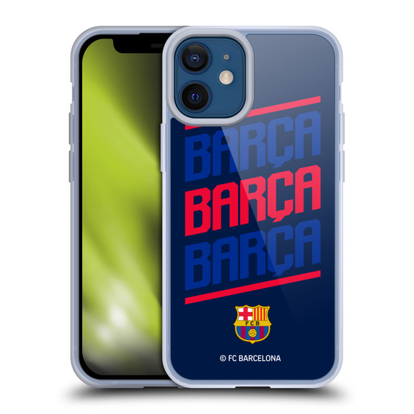 FC Barcelona Graphics Barca Type Soft Gel Case for Apple iPhone 12 Mini & MagSafe