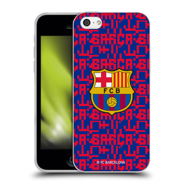 FC Barcelona Graphics Pattern Soft Gel Case for Apple iPhone 5c