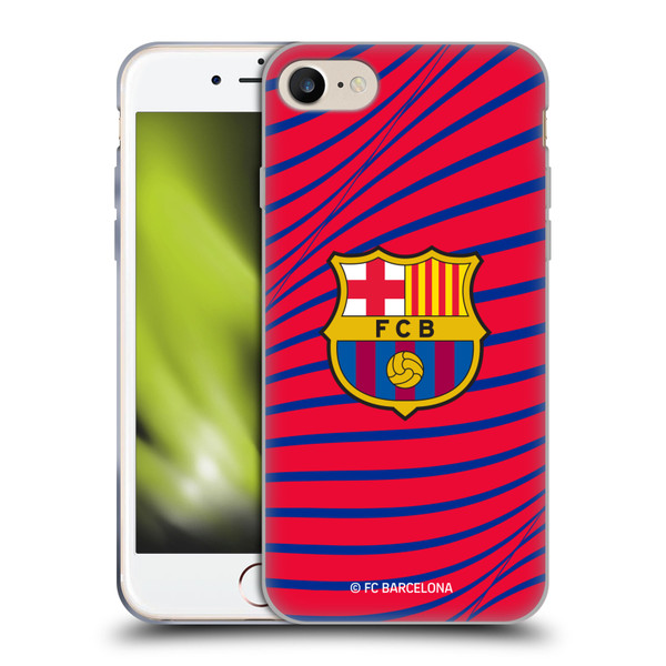 FC Barcelona Graphics Texture Soft Gel Case for Apple iPhone 7 / 8 / SE 2020 & 2022 & MagSafe