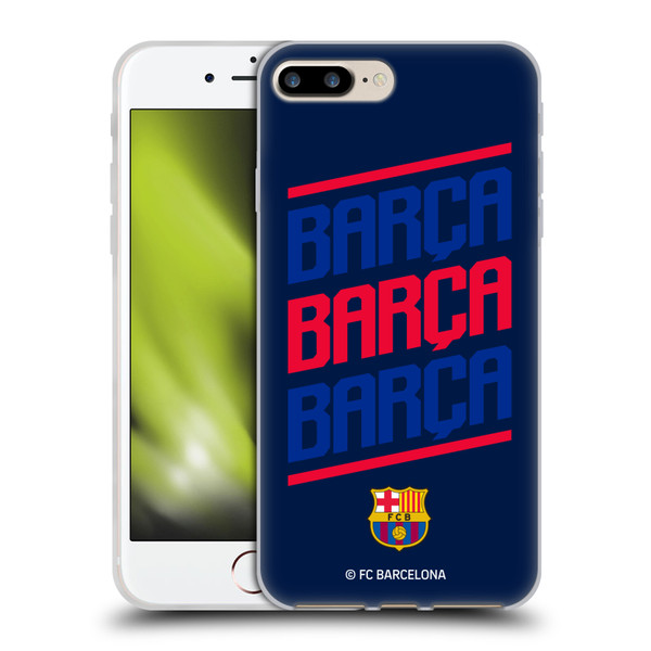 FC Barcelona Graphics Barca Type Soft Gel Case for Apple iPhone 7 Plus / iPhone 8 Plus & MagSafe