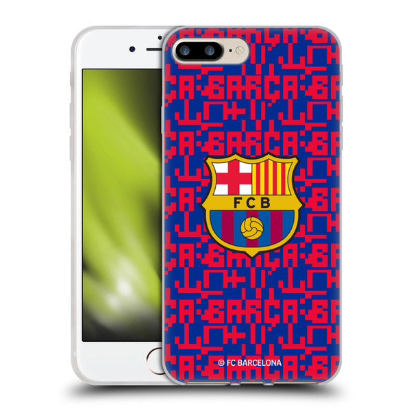 FC Barcelona Graphics Pattern Soft Gel Case for Apple iPhone 7 Plus / iPhone 8 Plus & MagSafe
