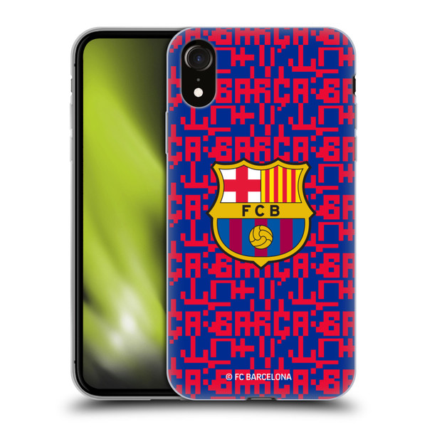 FC Barcelona Graphics Pattern Soft Gel Case for Apple iPhone XR