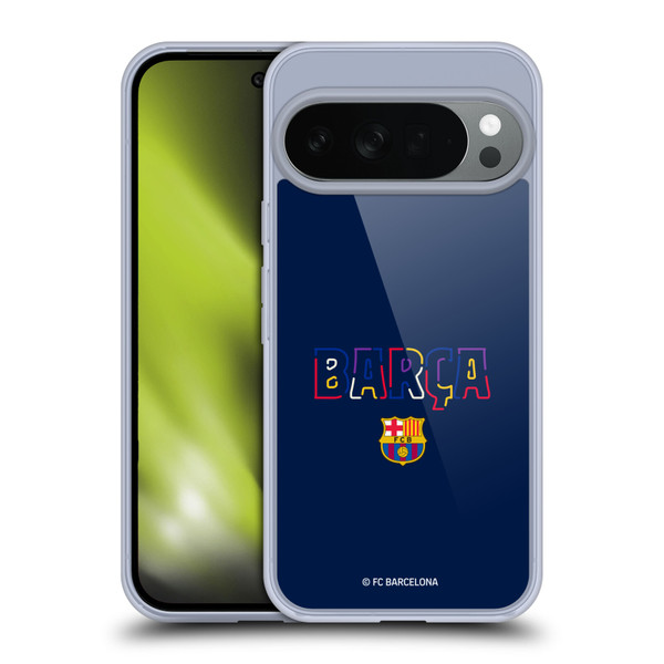 FC Barcelona Graphics Neon Barca Soft Gel Case for Google Pixel 10