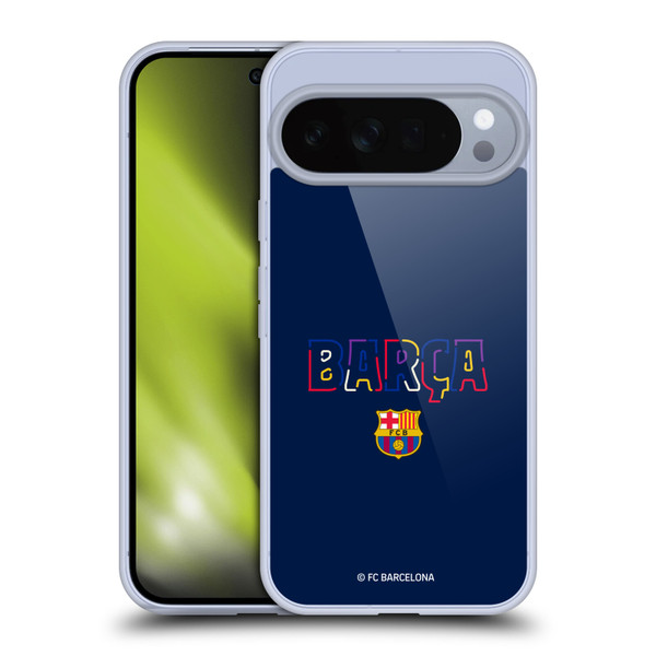 FC Barcelona Graphics Neon Barca Soft Gel Case for Google Pixel 10 Pro XL