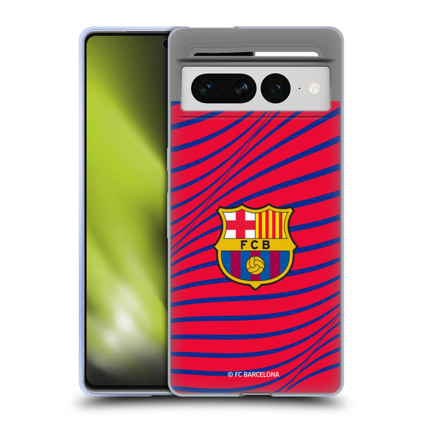 FC Barcelona Graphics Texture Soft Gel Case for Google Pixel 7 Pro