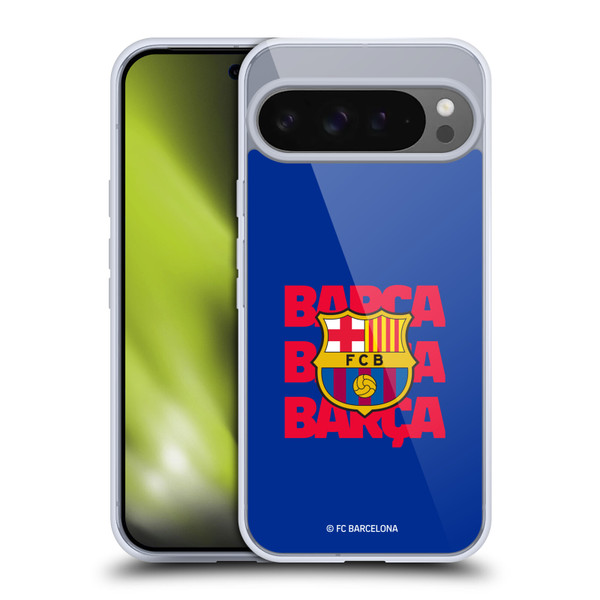 FC Barcelona Graphics Barca Crest Soft Gel Case for Google Pixel 9 Pro XL