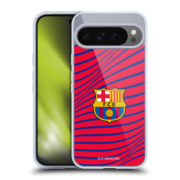FC Barcelona Graphics Texture Soft Gel Case for Google Pixel 9 Pro XL