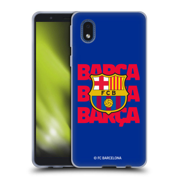 FC Barcelona Graphics Barca Crest Soft Gel Case for Samsung Galaxy A01 Core (2020)