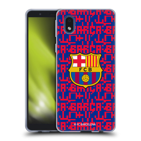 FC Barcelona Graphics Pattern Soft Gel Case for Samsung Galaxy A01 Core (2020)