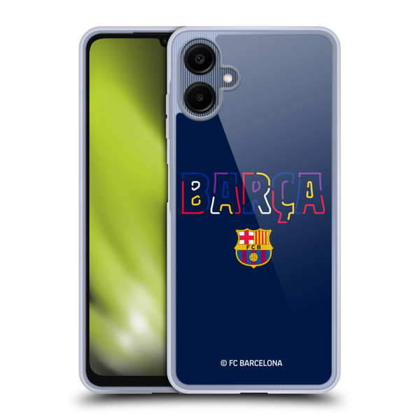 FC Barcelona Graphics Neon Barca Soft Gel Case for Samsung Galaxy A06 4G