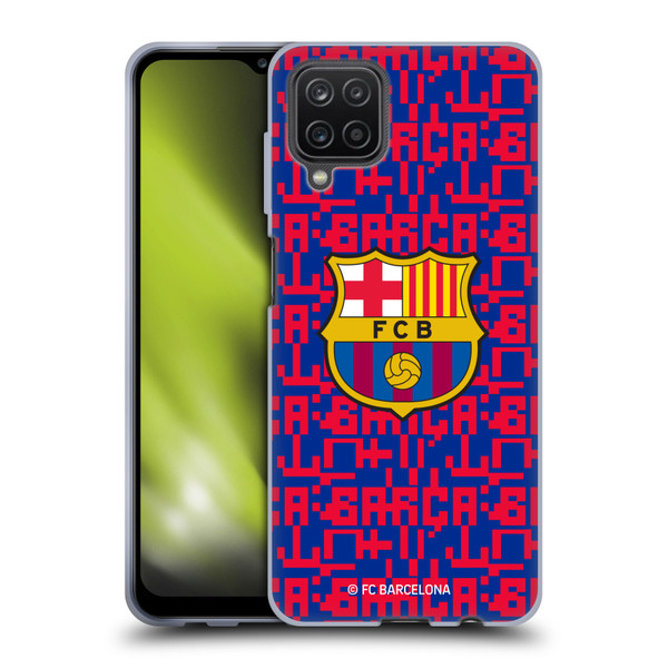 FC Barcelona Graphics Pattern Soft Gel Case for Samsung Galaxy A12 (2020)