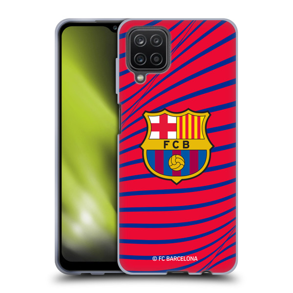 FC Barcelona Graphics Texture Soft Gel Case for Samsung Galaxy A12 (2020)
