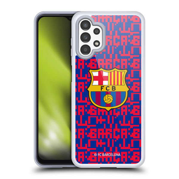FC Barcelona Graphics Pattern Soft Gel Case for Samsung Galaxy A13 (2022)