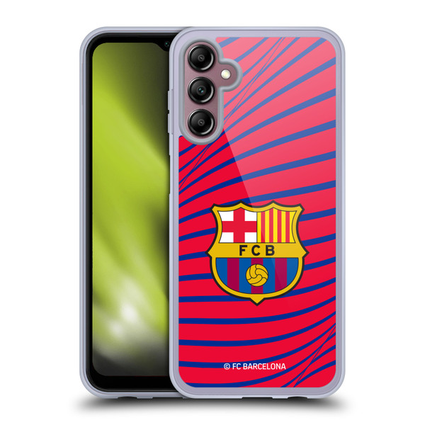 FC Barcelona Graphics Texture Soft Gel Case for Samsung Galaxy A14 5G