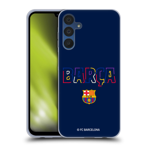 FC Barcelona Graphics Neon Barca Soft Gel Case for Samsung Galaxy A15 & MagSafe