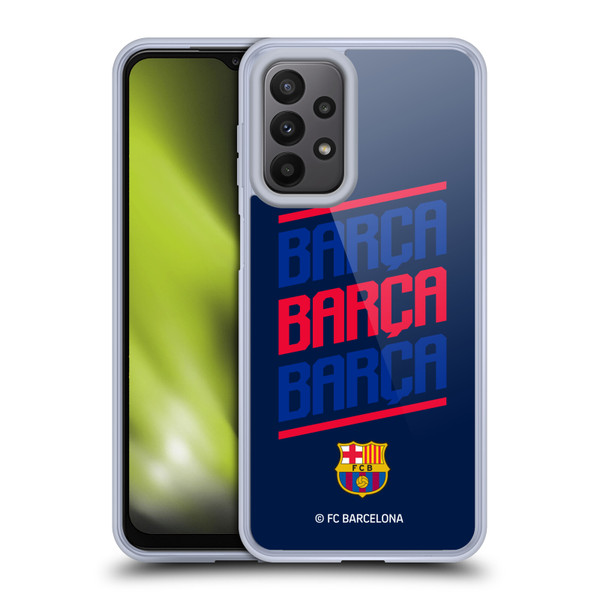 FC Barcelona Graphics Barca Type Soft Gel Case for Samsung Galaxy A23 / 5G (2022)