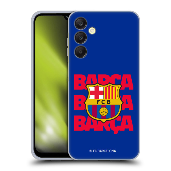 FC Barcelona Graphics Barca Crest Soft Gel Case for Samsung Galaxy A25 5G