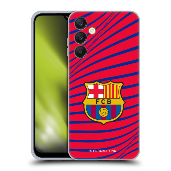 FC Barcelona Graphics Texture Soft Gel Case for Samsung Galaxy A25 5G