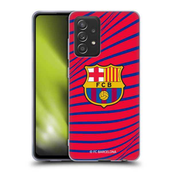 FC Barcelona Graphics Texture Soft Gel Case for Samsung Galaxy A52 / A52s / 5G (2021)