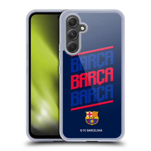 FC Barcelona Graphics Barca Type Soft Gel Case for Samsung Galaxy A54 5G