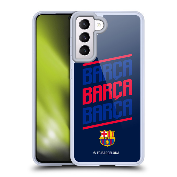 FC Barcelona Graphics Barca Type Soft Gel Case for Samsung Galaxy S21 5G & MagSafe