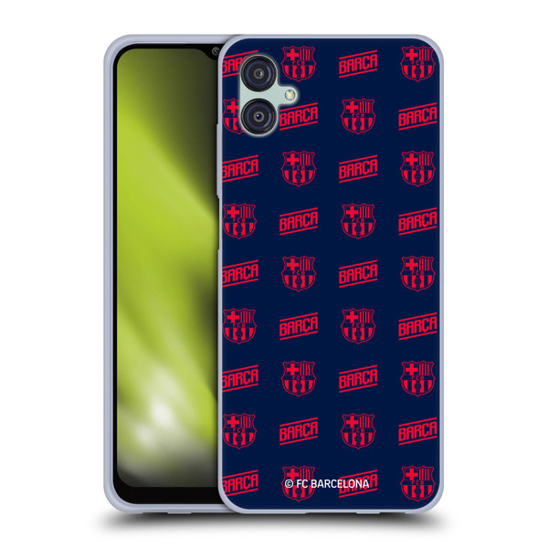 FC Barcelona Graphics Crest Pattern Soft Gel Case for Samsung Galaxy M04 5G / A04e