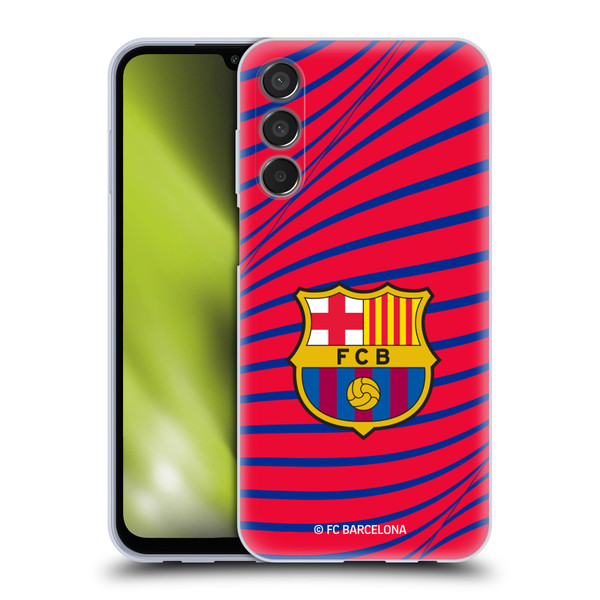 FC Barcelona Graphics Texture Soft Gel Case for Samsung Galaxy M15/F15 5G