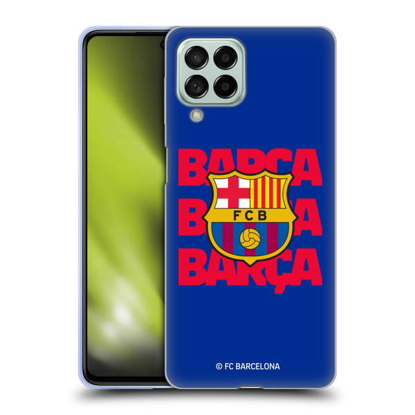 FC Barcelona Graphics Barca Crest Soft Gel Case for Samsung Galaxy M53 (2022)