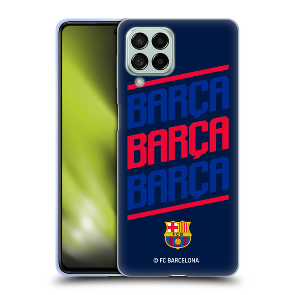 FC Barcelona Graphics Barca Type Soft Gel Case for Samsung Galaxy M53 (2022)