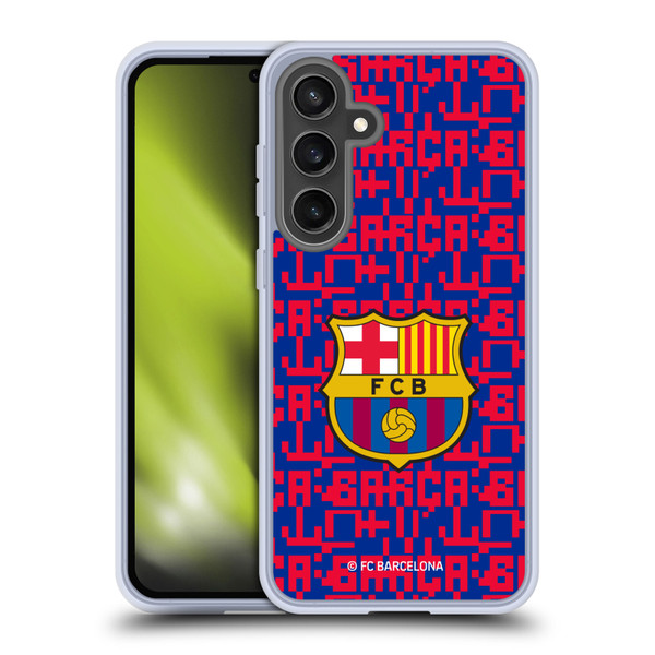 FC Barcelona Graphics Pattern Soft Gel Case for Samsung Galaxy S24 FE & MagSafe