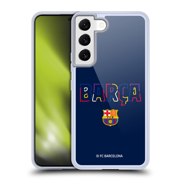 FC Barcelona Graphics Neon Barca Soft Gel Case for Samsung Galaxy S22 5G & MagSafe