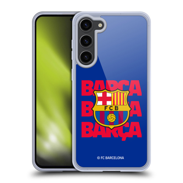 FC Barcelona Graphics Barca Crest Soft Gel Case for Samsung Galaxy S23+ 5G & MagSafe