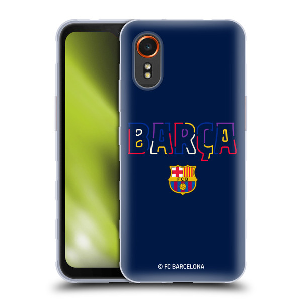 FC Barcelona Graphics Neon Barca Soft Gel Case for Samsung Galaxy Xcover7 5G