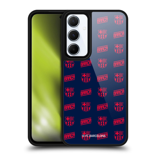 FC Barcelona Graphics Crest Pattern Gel Armour Case For Samsung Galaxy A55 5G