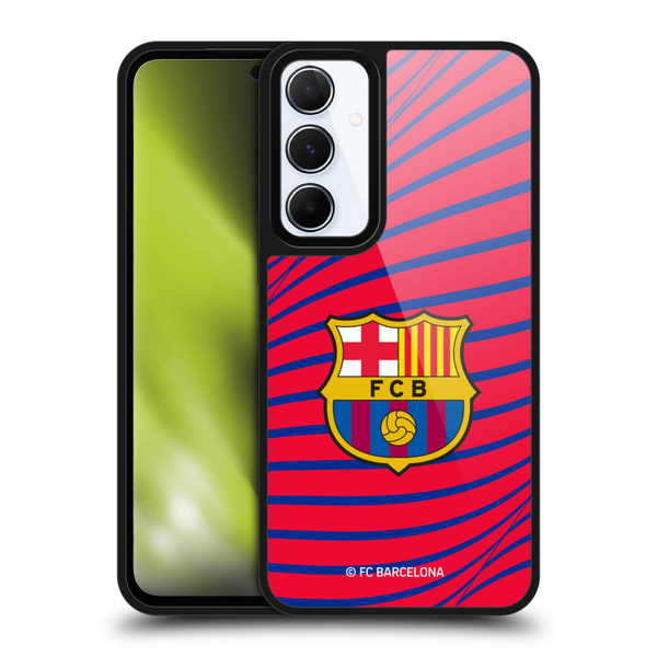 FC Barcelona Graphics Texture Gel Armour Case For Samsung Galaxy A55 5G