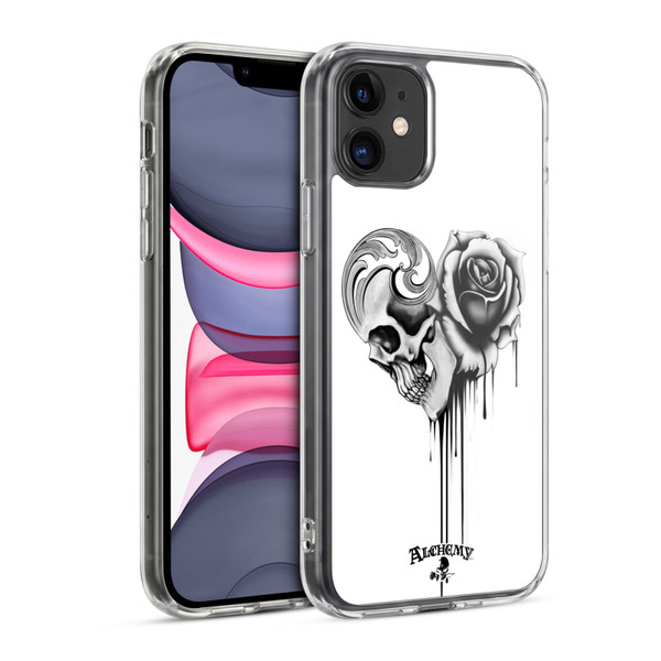 Alchemy Gothic Graphic Art Black Love Soft Gel Case for Apple iPhone 11