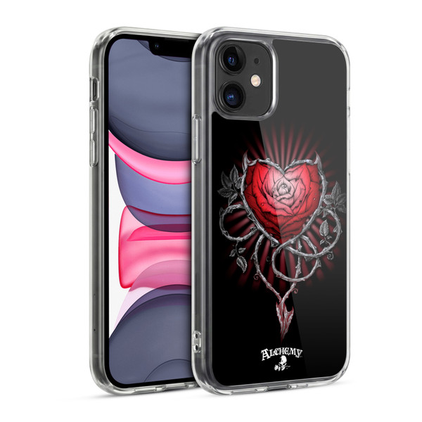 Alchemy Gothic Graphic Art Devils Rose Soft Gel Case for Apple iPhone 11
