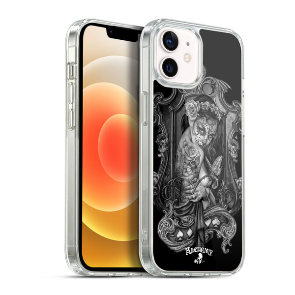 Alchemy Gothic Graphic Art Widow Soft Gel Case for Apple iPhone 12 / iPhone 12 Pro & MagSafe