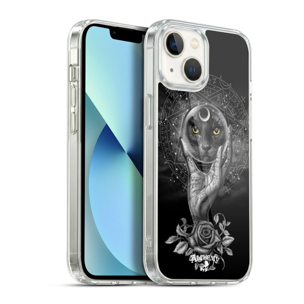 Alchemy Gothic Graphic Art Grimalkin's Glass Soft Gel Case for Apple iPhone 13